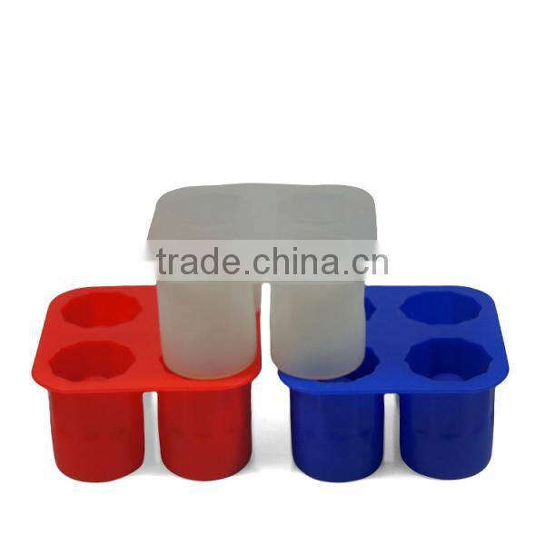 2015 new gift packing colorful ice shot glass molds