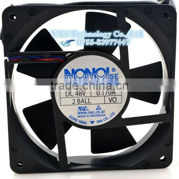 F1225E48B2 DC48V 0.17A 12CM 12025 3wire Industrial power supply cooling fan