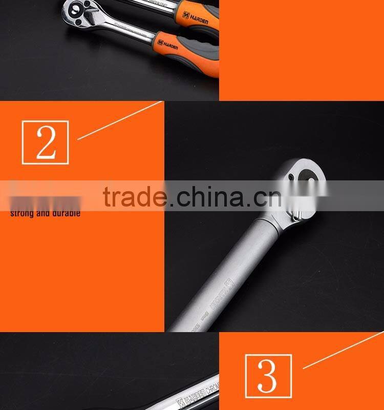 Professional 1/2" Quick Release Ratchet Wrench With Crank Grip Handle