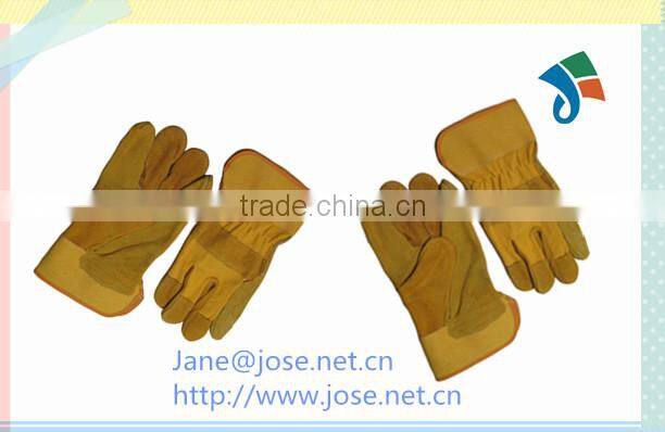 10.5" length Working gloves Pig split leather work gloves