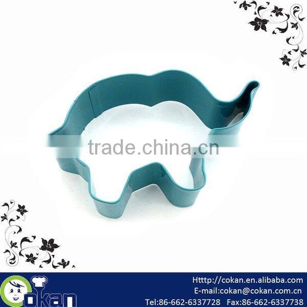 Elephant Shape Stainless Steel Cookie Cutter with botton,Biscuit Cutter CK-CM0014