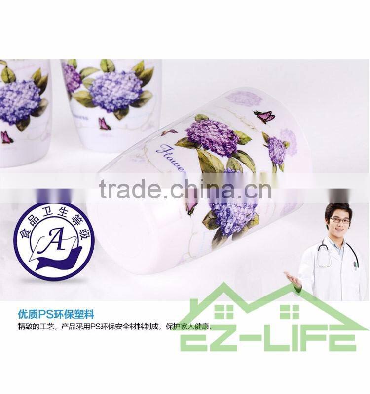 2017 Best 2 pcs beautiful flower morden bathroom accessories set