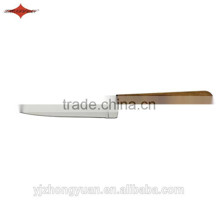 ZY-B50023 5 inch chef knife kitchen knife full-tang blade with brown hardwood handle