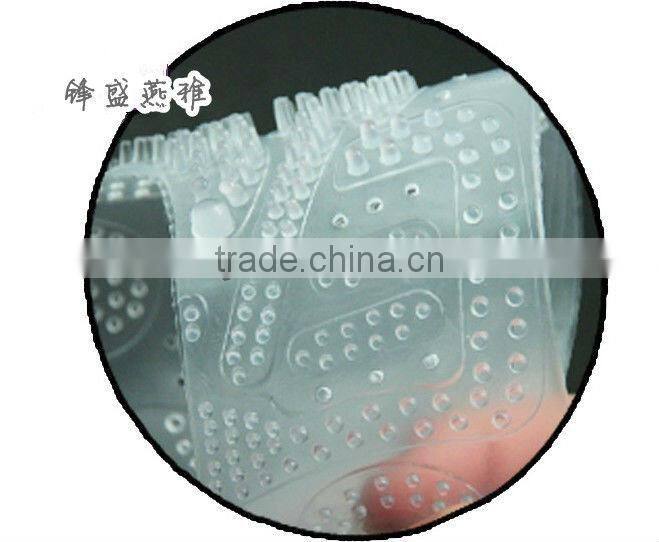 Transparent magnetic massage insoles