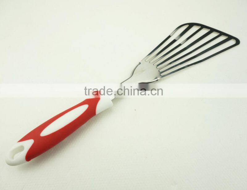 32012 Kitchen Maestro High Quality Stainless Steel with Rubber Coated Grip Utensil Set of 8