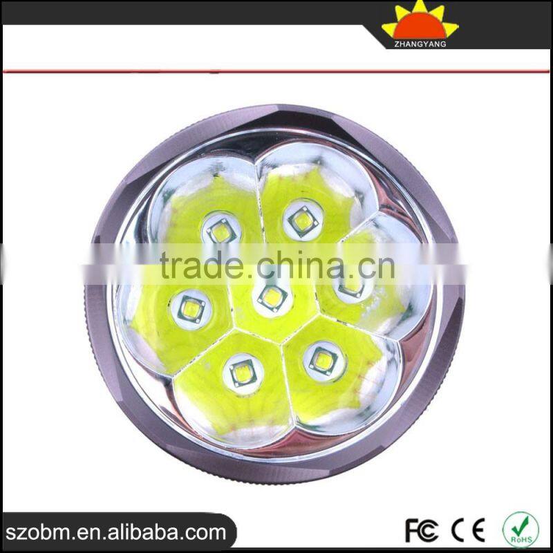 Wholesale UranusFire WF-1200L 7*XM-L T6 LED 5-Mode Rechargeable 8000 LM Flashlight Torch