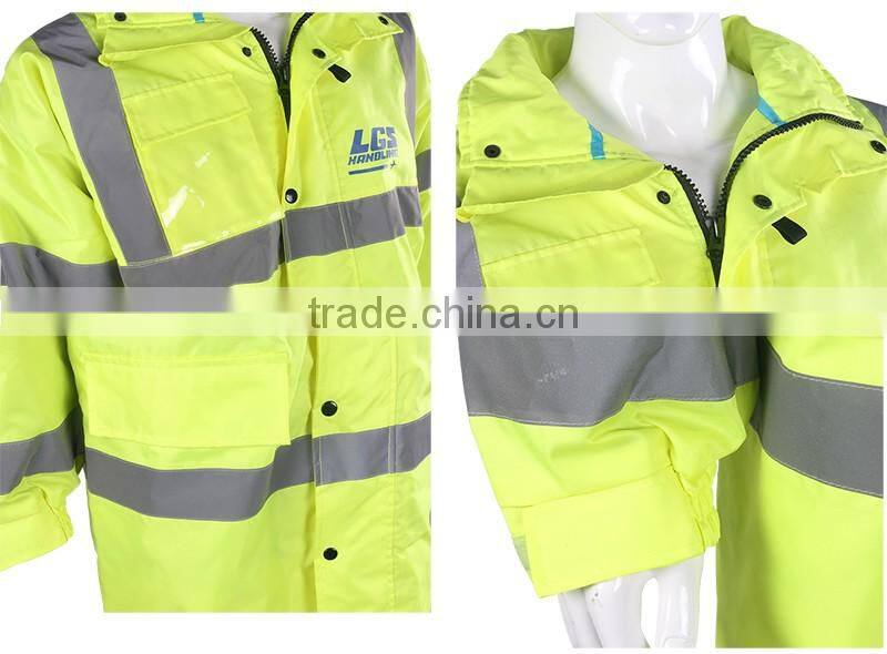 High Visibility Blue Safety Security Reflective Strip Jacket