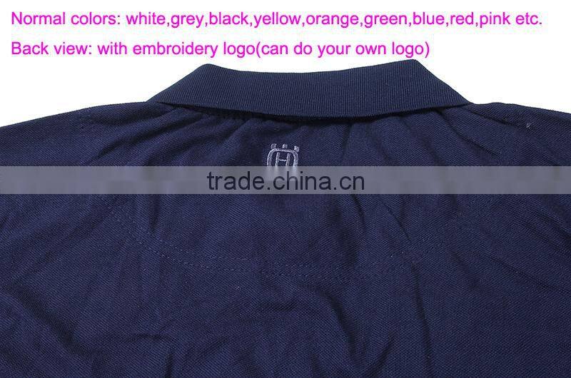 Latest Design Short Sleeves Embroidery Logo Turn-down 150gsm Custom Cotton Uniform Polo Shirt