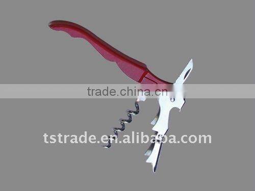 2014 Stainless Steel Multi function Keychain wine bottle opener W108BP
