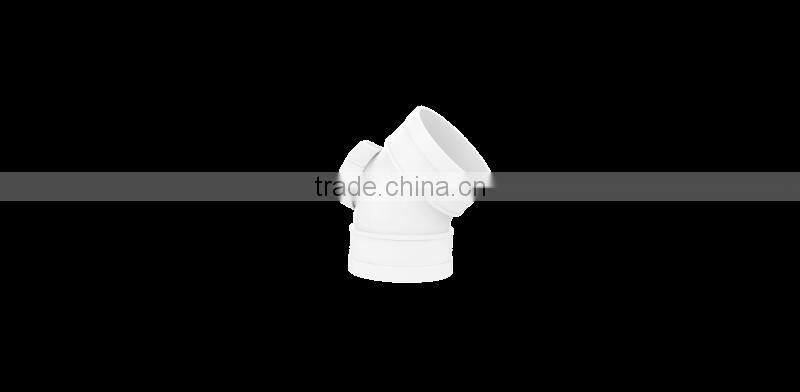 Factory price Manufacturer good quality PVC Fitting UPVC Rubber Joint plastic fitting for drainage GB 90DEG elbow with door