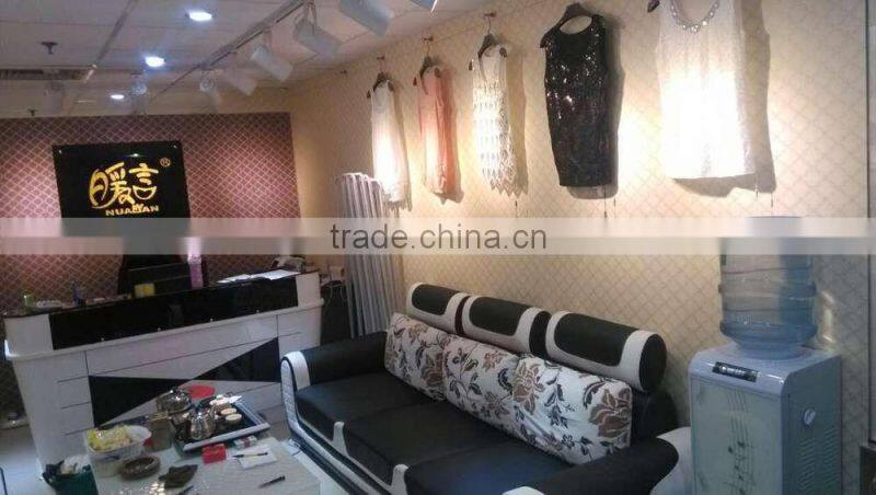 High quality elegant ladies' sleeveless three layers of tie dye tassel dress