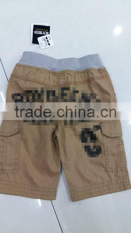 Kid's fashion high quality comfortable brand sport shorts pants overstock clearance