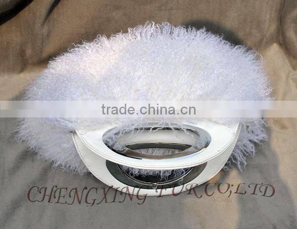 CX-H-51 Genuine Mongolian Fur Womens Handbags