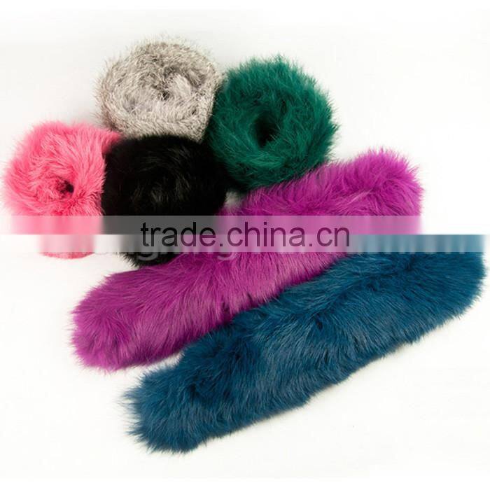 CX-A-28D Kids Women Cute Knitted Genuine Rabbit Fur Wrist Cuff
