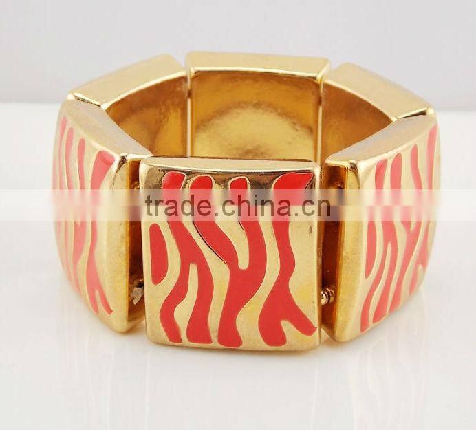 Fashion exquisite glaze texture exaggerated elastic bracelet