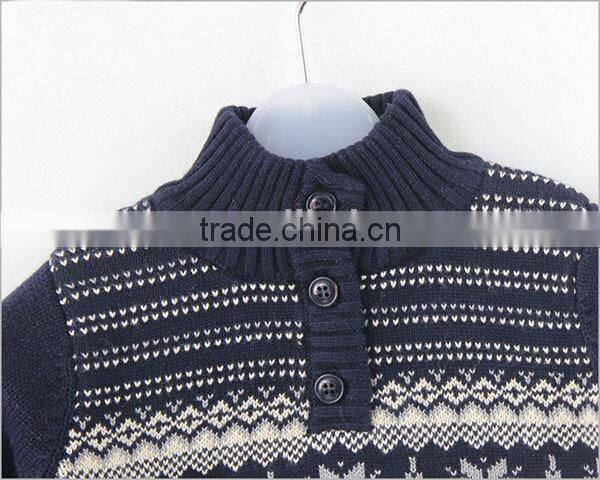 Baby retro styles pullover snowflake design christmas sweater