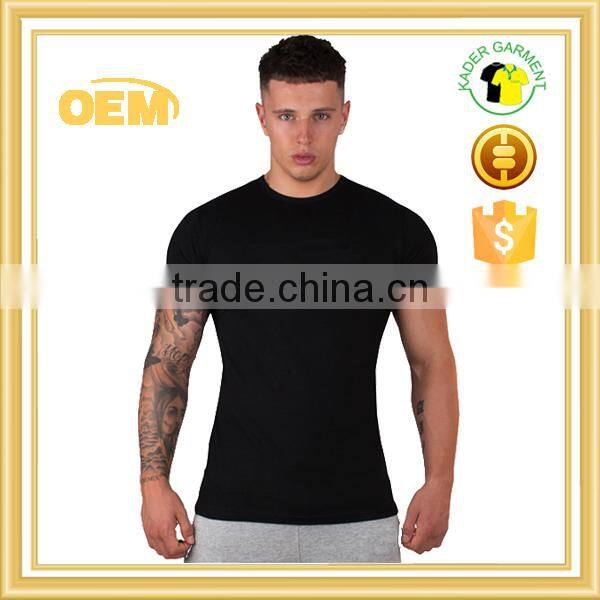 Men's slim fit bodybuilding fitness t shirt wholesale 2015