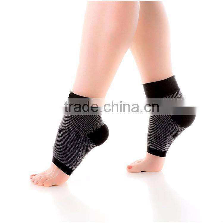 2017 Sports protect products customized nylon compression foot sleeve