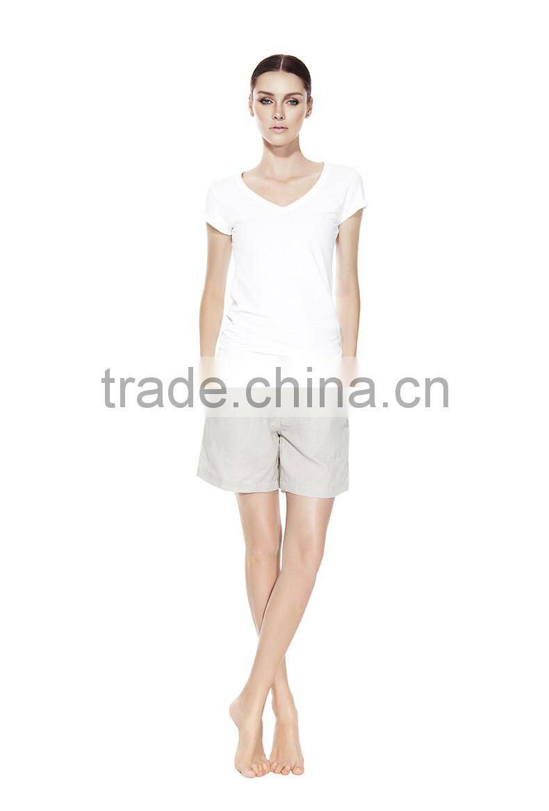 100% cotton t-shirt v neck Household cloth