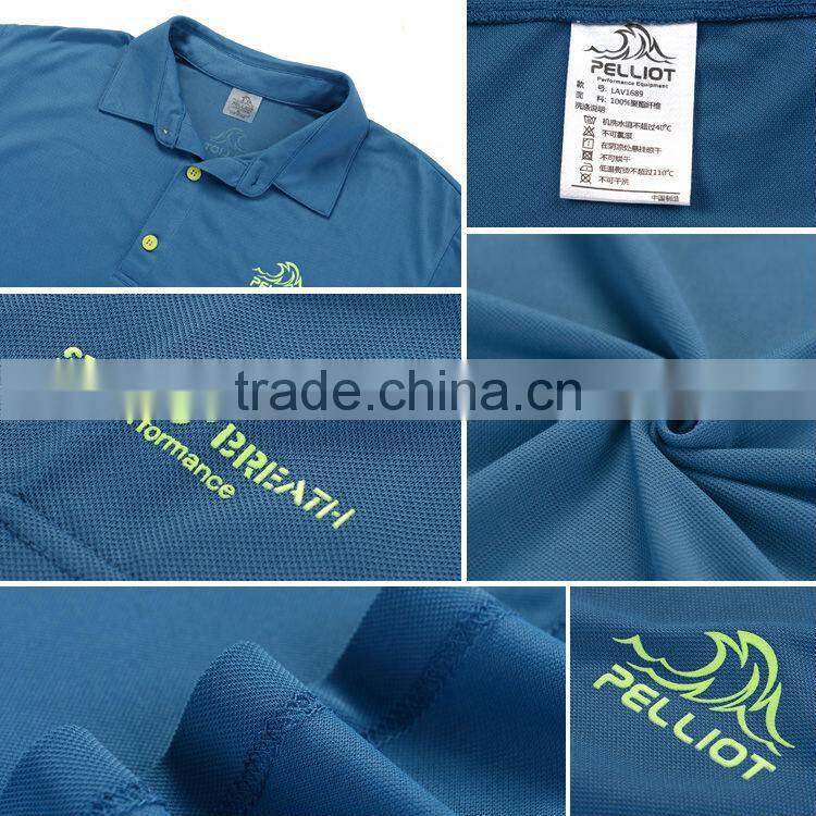 100% Polyester men fashion polo t-shirt