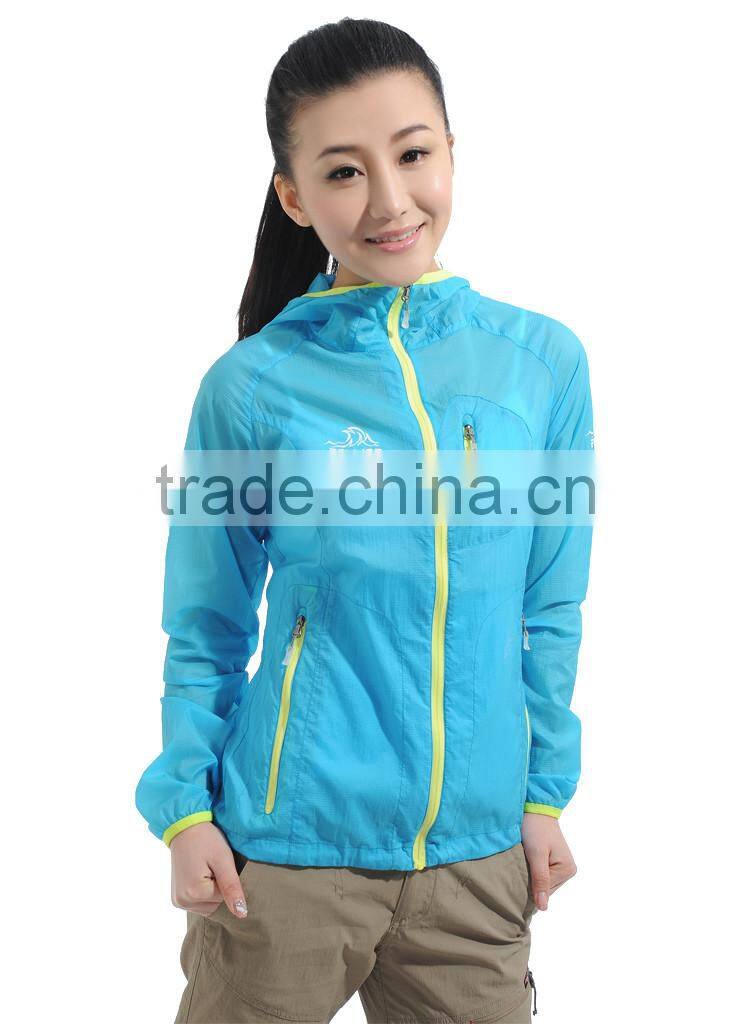 100% Nylon High quality waterproof summer jacket