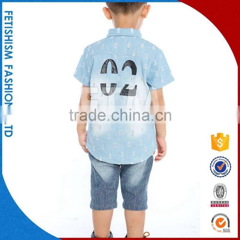 wholesale fancy casual cotton children fashion kids clothes