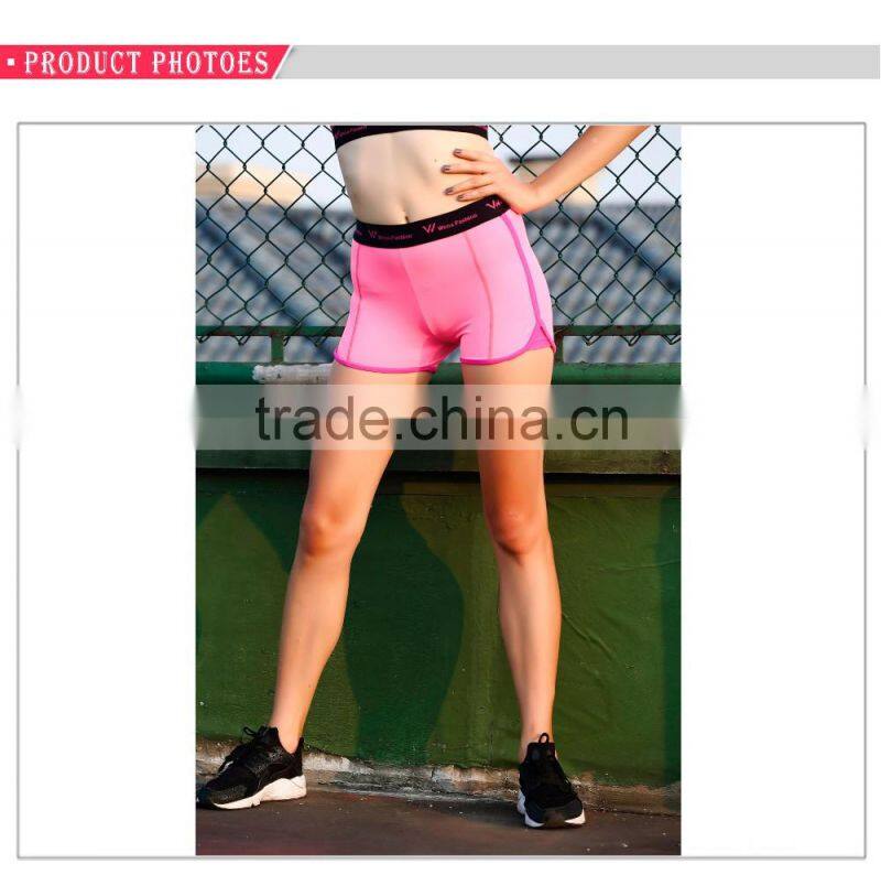 Fashion slim fit sports wear embroidery yoga gym women shorts