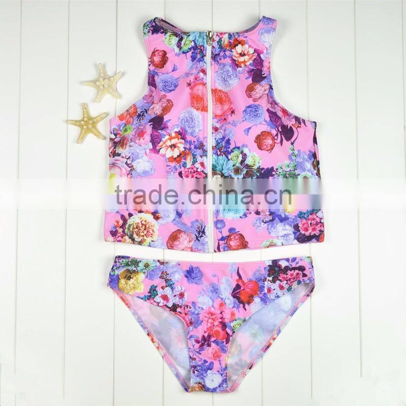 Polyester Bikini different size for choice & padded blue girls swimwear 59377