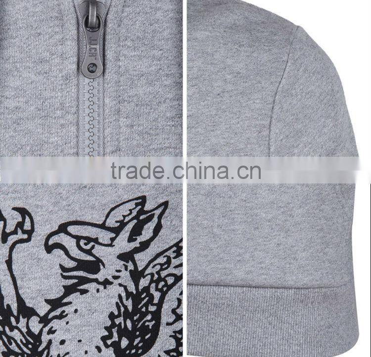 Hotest UK design fleece cotton men hoodie jacket / heavyweight cotton hoodies T13331