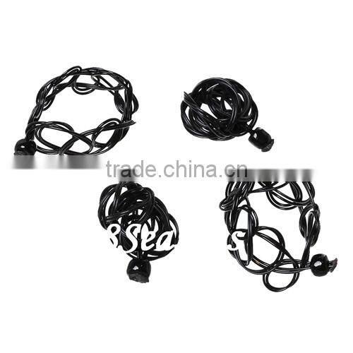 Popular Black Plastic Stretch Rings Imitation Temporary Tattoo Sticker