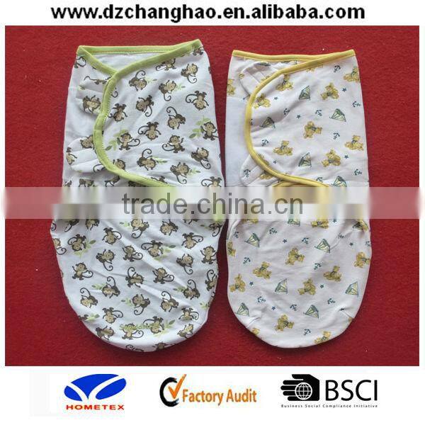 infant 100% cotton printed baby wrap baby swaddle blanket