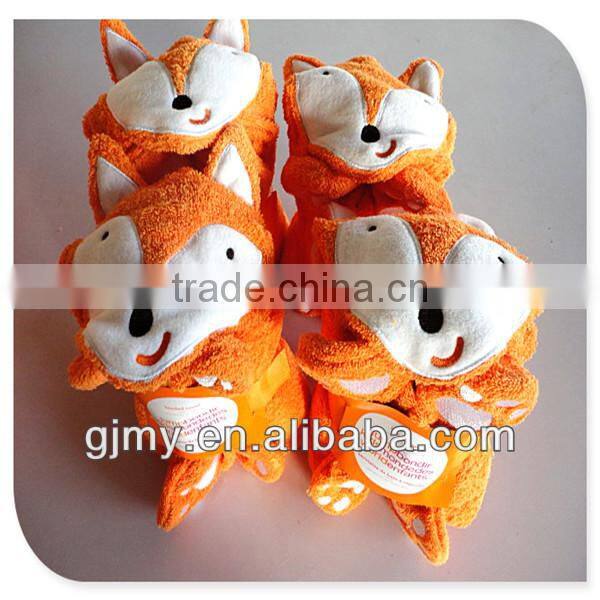 100% cotton hooded towel kids ponchos