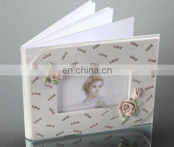 rose design Graceful signature guest book wedding gifts