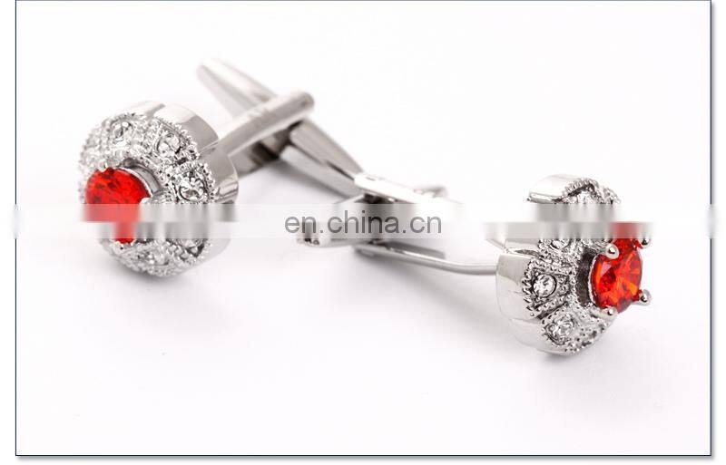 Red Diamond Luxury Cufflink For wedding Cufflink Jewerly