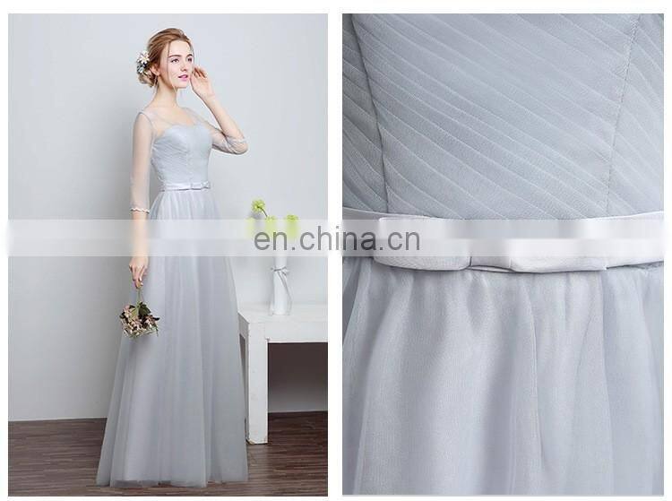 HS1611 Long Floor Length Elegant Prom Evening Dress 2016 Bridesmaid Dress