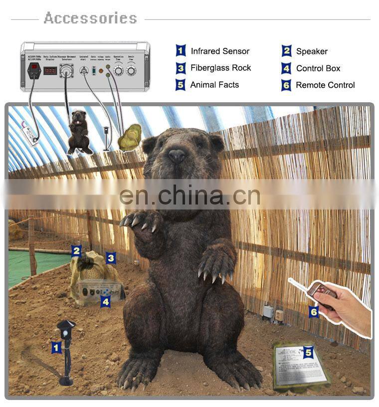 Animatronic dino steel garden sculpture animal