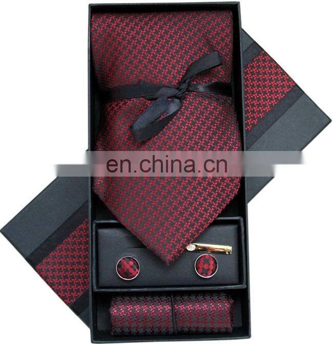 mens tie gift box with cufflink hanky
