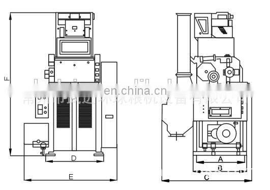 High husking rate pneumatic rice paddy husker for sale