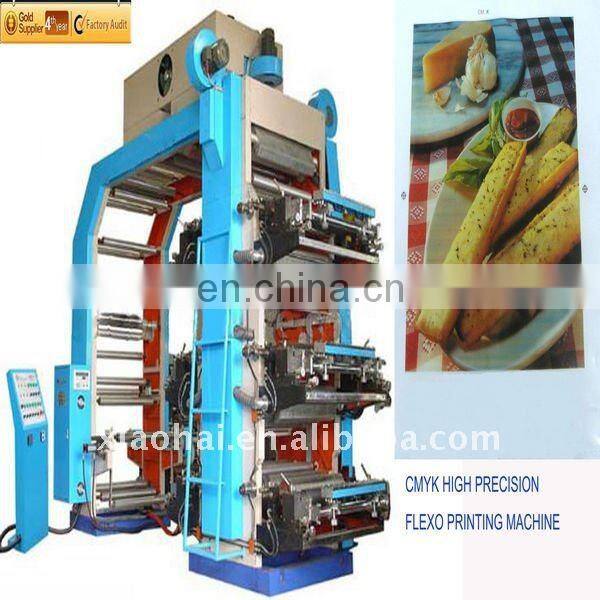 plastic bag and film Six colors flexography printing machine