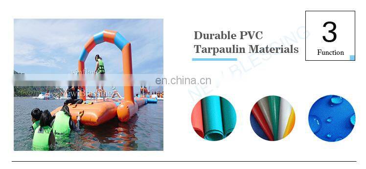 2018 high quality 0.9mm pvc tar inflatable fun aqua park equipment inflatable floating water park in Subic NB002-2