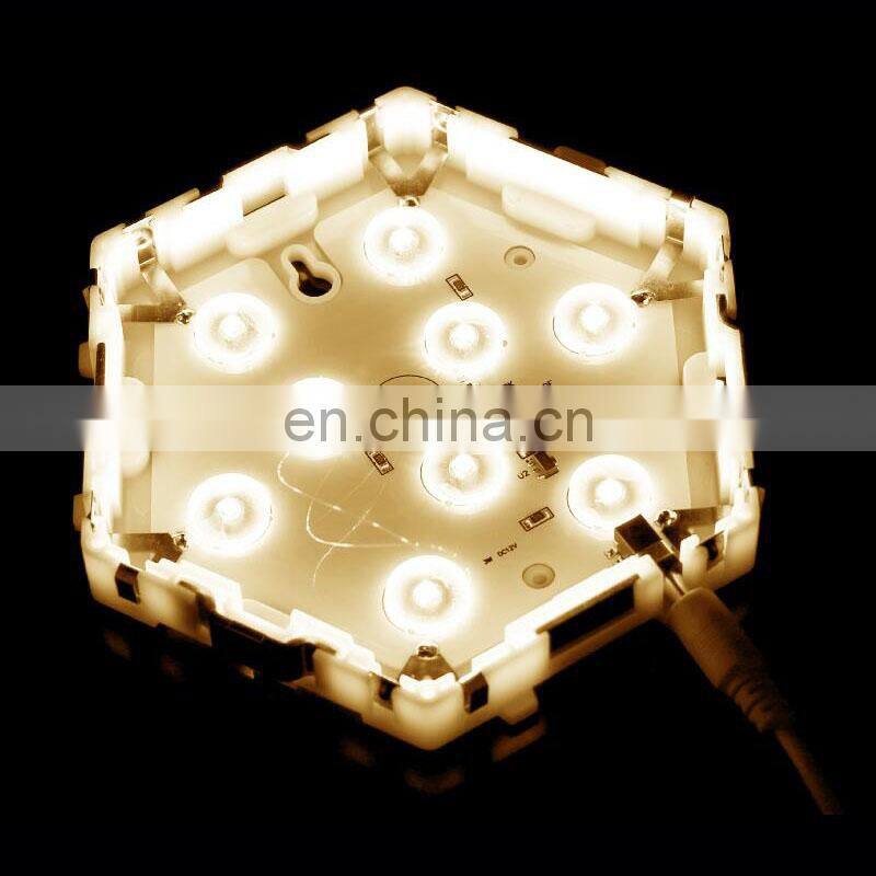 2020 amazon DIY hexagon light electronics touch sensor wall decorative hexagon honeycomb Quantum led modular light