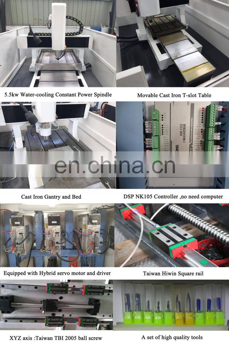 Homemade 6090 Mould making CNC machinery metal engraving milling cnc router machine for sale