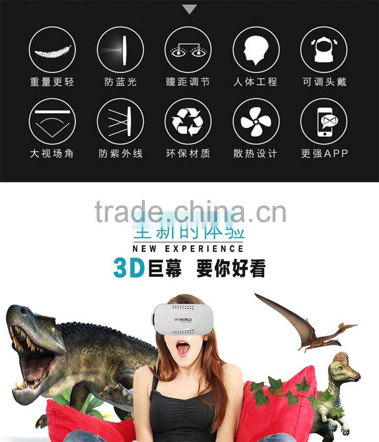 2016 Super hot For phone cardboard VR glasses world headset Box case