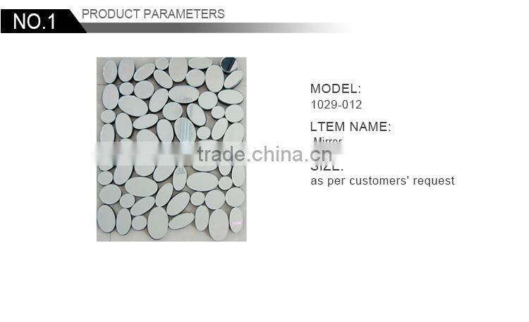 2015 Hot sale irregular acrylic mirror,beauty wall Mirror