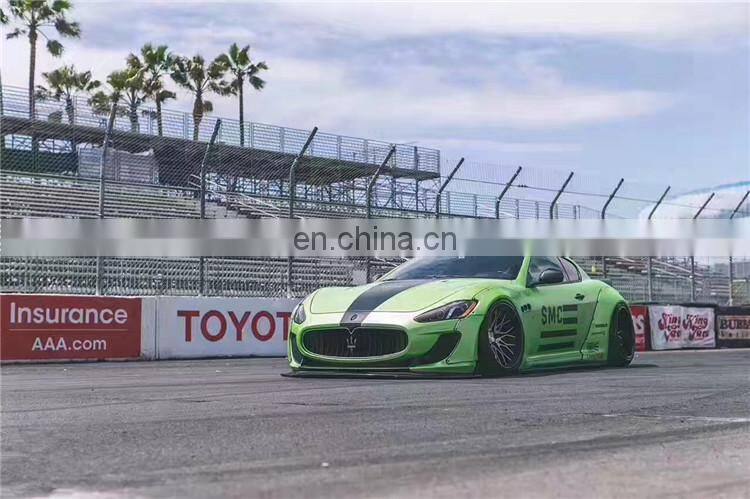 Wide body kit for Maserati GT GTS in LB style carbon fiber front lip rear diffuser rear spoiler front bumper side skirts fender