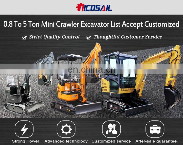 Heavy equipment powerful mini 2700kg mini excavator free shipping excavators hydraulic pump
