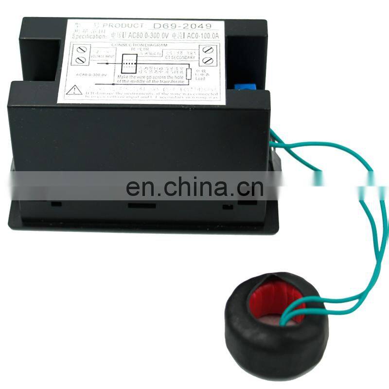 Color Screen Digital AC Voltmeter Ammeter 80~ 300V 100A Power Energy Meter Current voltage Monitor + CT Coil Multimeter