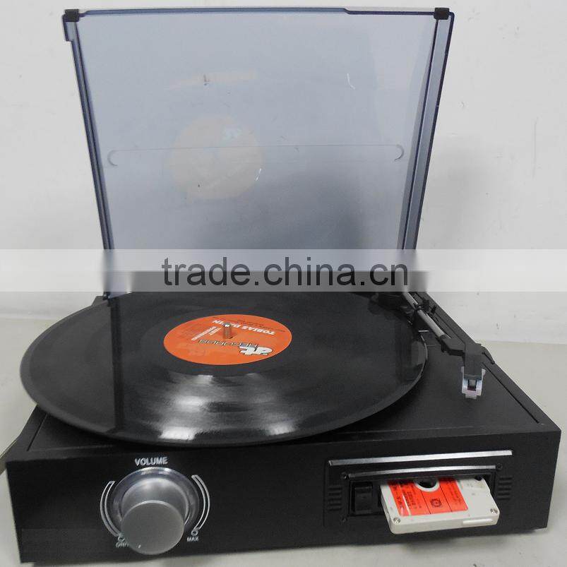 DS-2011 Cassette turntable player, records and tapes, 3-speed turntable