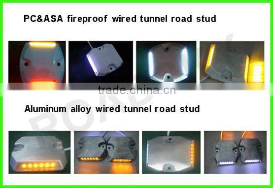 Steady Flashing Rectangle Glowing In The Dark Road Stud For Tunnel