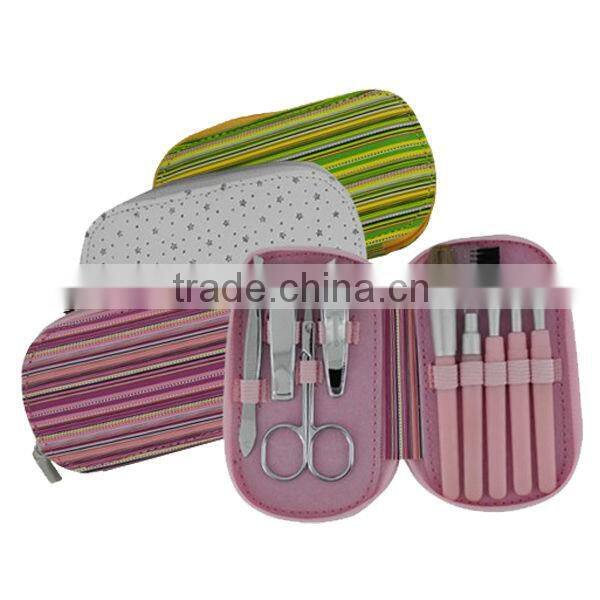 Cosmetic gift lady bag design manicure brush set